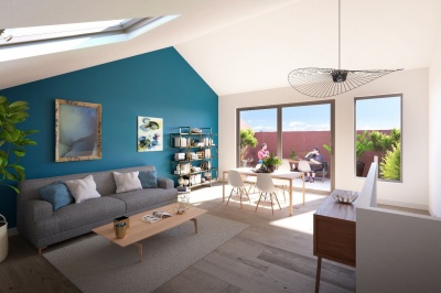 MAISON DE VILLE AVEC GARAGE, PATIO et TROPEZIENNE  à REHABILITER