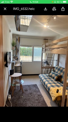 EXCLUSIVITE studio d'environ 15m² avec parking collectif