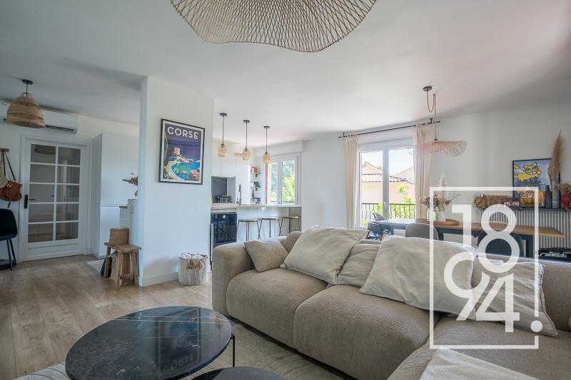 Appartement Type 3 avec balcon, jardin et cave au Pigonnet