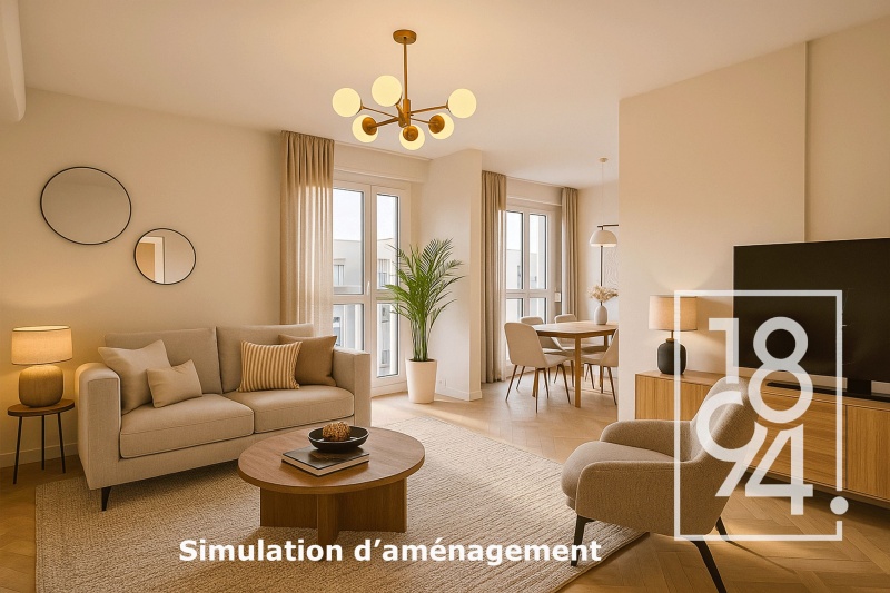 Appartement T3/4 avec vue dégagée et cave