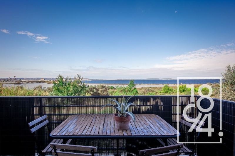 T3 Vitrolles Vue Imprenable Etang ,Clos des Salins , 60m2, Soleil Couchant, Balcon, Parking