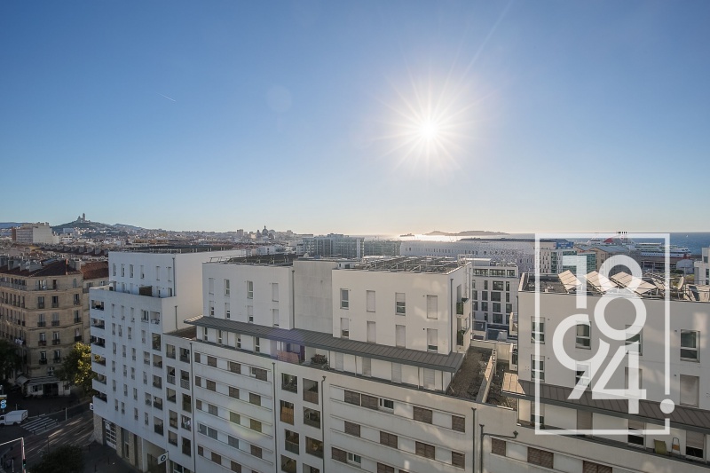 Appartement T3 avec vue mer et Notre-Dame – double box – Marseille 2e